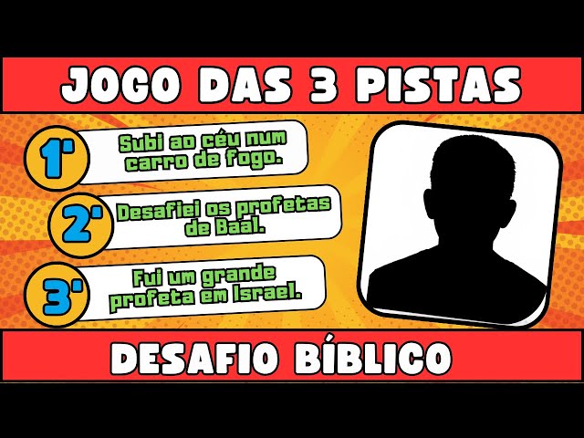 💥JOGO DAS 3 PISTAS  [DESAFIO BÍBLICO] #QUEM SOU EU. / #QUIZ BÍBLICO. #quiz  #curiosidadesbiblicas