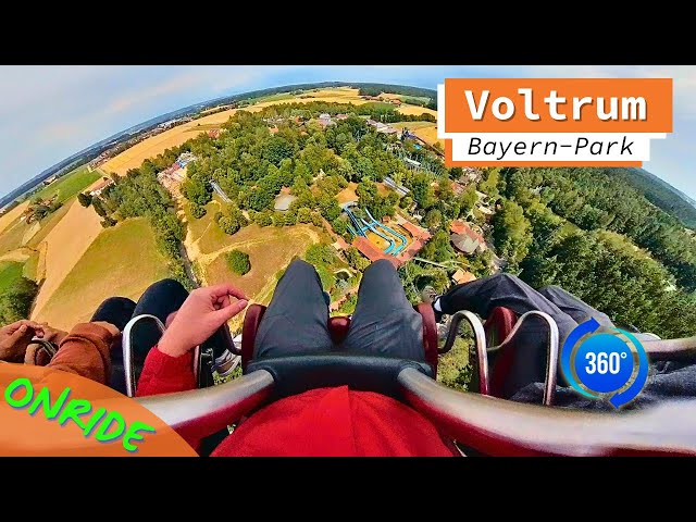 VR 360: Voltrum Gyro Drop Tower 🗼 Onride POV