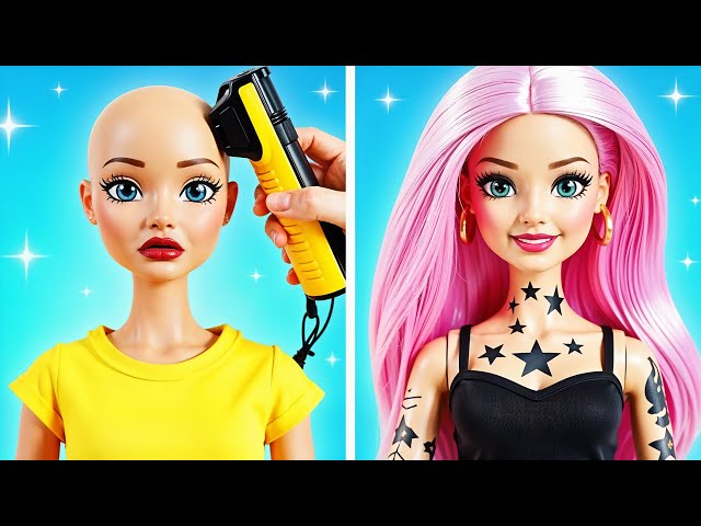 DOLLS COME TO LIFE! 🚀✨ Amazing Makeover Hacks: Rich Vs Broke Crafts! How To Be Popular In Jail🎵