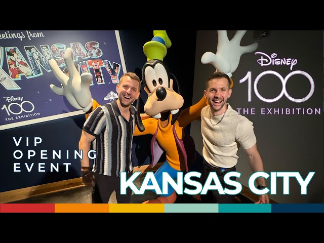 First look the Disney100 Exhibition in Kansas City at Union Station. Red Carpet VIP Opening Event.