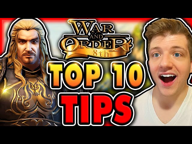 War and Order: Top 10 Tips and Tricks for NEW Players!