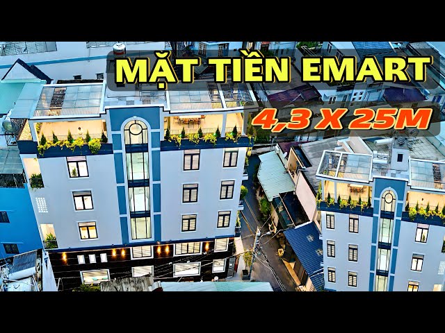 Bán mặt tiền EMART Gò Vấp đối diện siêu thị 4,3 x 25M ngay Bờ Kênh Tham Lương lớn nhất Saigon