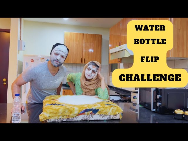 Water Bottle Flip Challenge |Couple games |Husband wife prank |Punishment games |Mustafa Salwa#funny