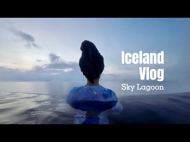 Iceland | Sky Lagoon in the snow is STUNNING!