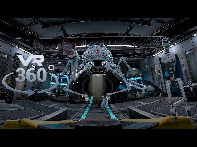 Roller Coaster Neon Cyber ​​City VR 360°