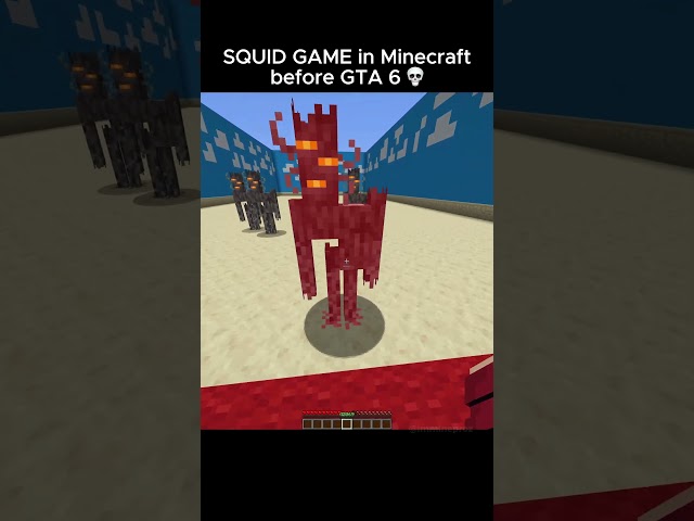 Squid game in minecraft 💀💀 #shorts #minecraftshorts #squidgame