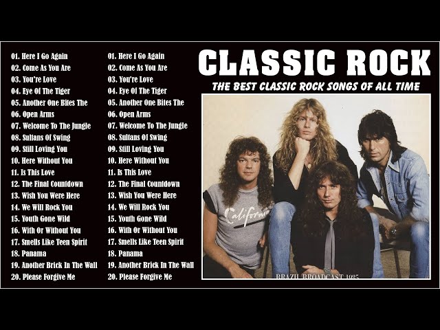 Classic Rock 70s 80s 90s Full Album 🔥 Great Classic Rock Songs Best Hits