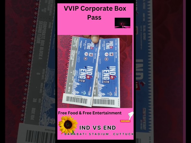 🙏VVIP Corporate Box Pass 🏏 || Barabati Stadium || Free Food &  Entertainment❤️ #sport #shorts