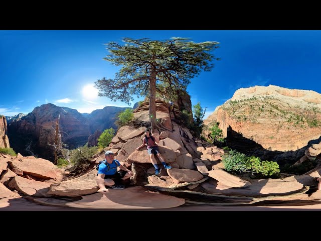 Part 2:Angels Landing hike in 4k 360 filmed using the Insta360 one inch