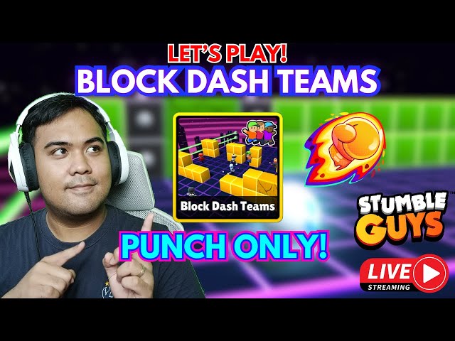 🔴Play Block Dash Teams with All Ranks ASIA SERVER With CODE:PANZER! #436 #go200K