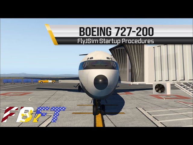 X Plane - Boeing 727 Startup Procedures | FlyJSim