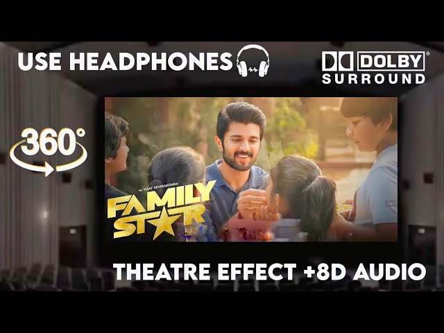 The Family Star  Trailer -  |Theatre Experience Dolby  Surround  sound |Vijay Deverakonda | Mrunal