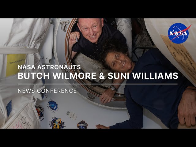 NASA Astronauts Butch Wilmore and Suni Williams News Conference From Space Station