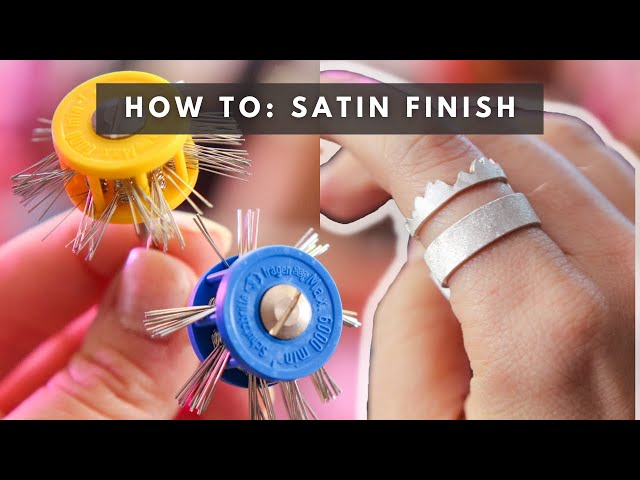 How to get a SATIN FINISH on metal with one simple trick!