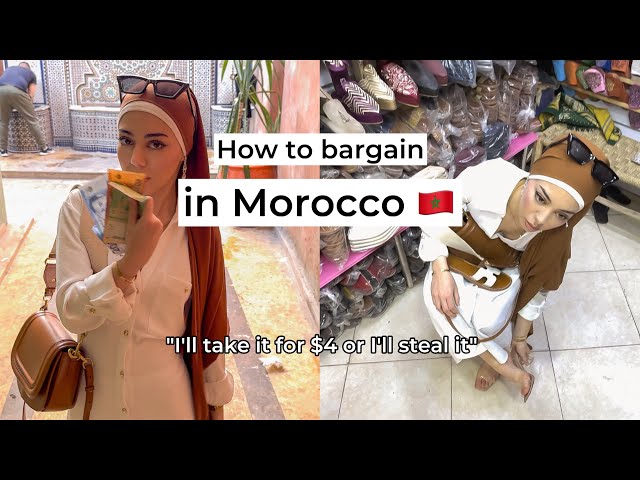 Extreme bargaining in Morocco | learn how to shop | Marrakesh Vlog