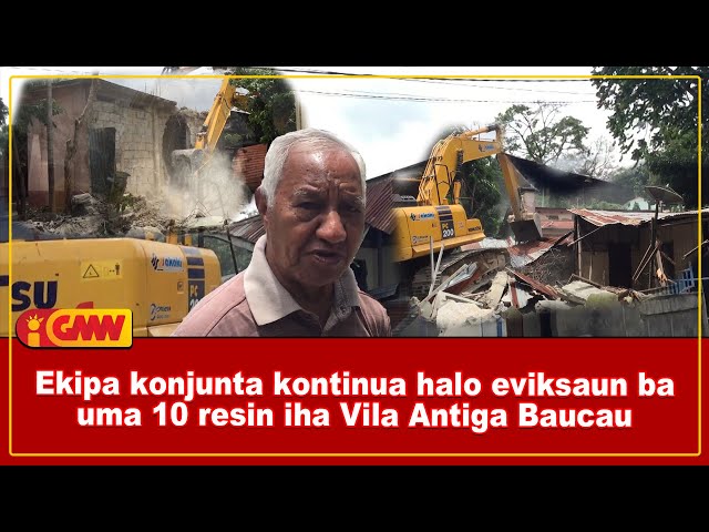 Ekipa konjunta kontinua halo eviksaun ba uma sanolu resin iha Vila Antiga Baucau