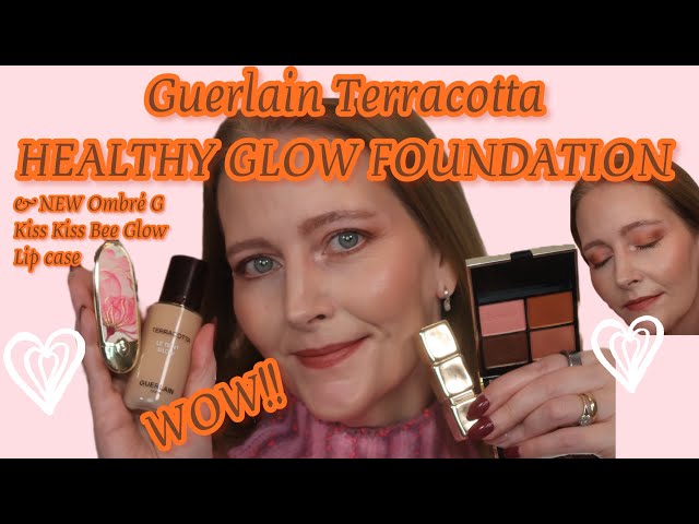 WOW! Guerlain Terracotta HEALTHY GLOW FOUNDATION NEW Ombré G, Kiss Kiss Bee Glow & lip case