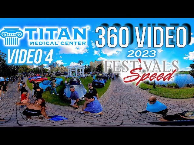 360 Video 4 of the 2023 Festivals of Speed Luxury Car Show, sponsored by Titan Medical