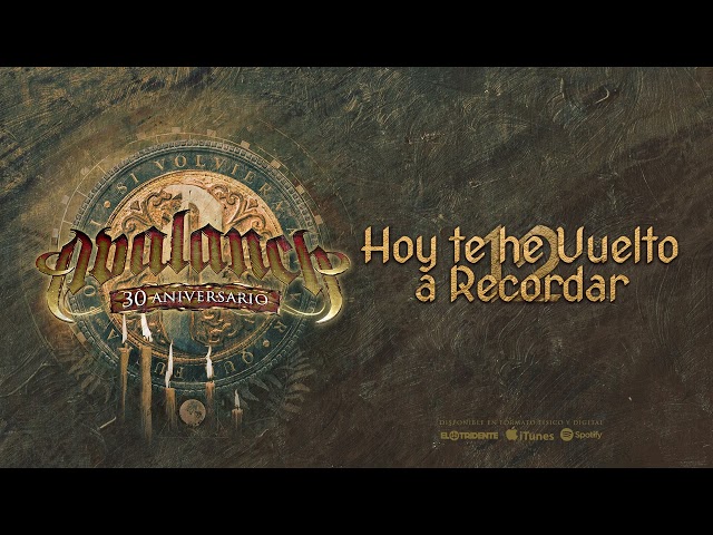 AVALANCH "Hoy Te He Vuelto A Recordar" (Audiosingle)