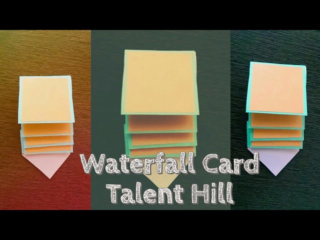 Waterfall Card | Greeting Cards | Tutorial | Talent Hill