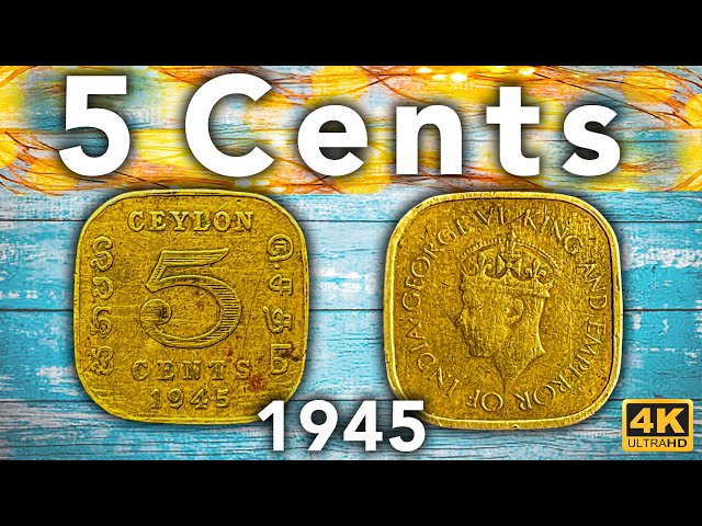 Rare Old Ceylon Five Cents Coin - Fathers Collection | 4K