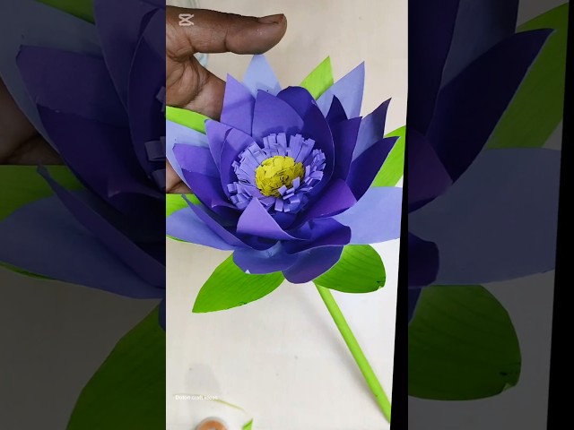 Paper flowers water Lily #paper flowers #diy#flowers