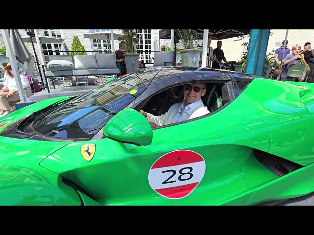 Signal Green LaFerrari now at Daytona Automobil at Aurora Event Scandinavian Concours