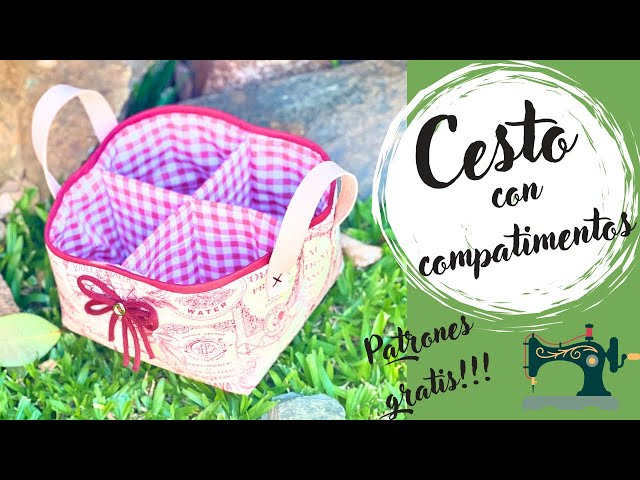 Basket with inner compartments. Free tutorial