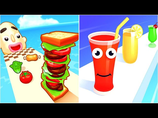 Satisfying mobile Games - Sandwich Run |Juice runt - Gameplay Walkthrough Video Game Live - 765