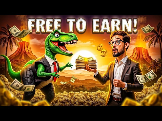 FICOU GRÁTIS!!! 🦖💵 Jurassic Land - Jogo NFT de Click Play to Earn e Novo Jogo Fora do Radar 🐔 🐓