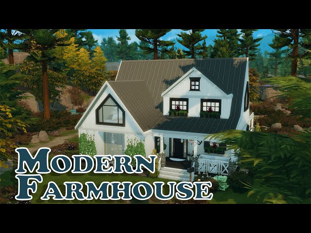 Modern Farmhouse ~ The Sims 4 Speed Build