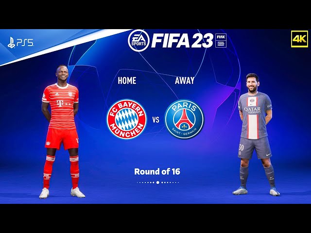 "FIFA-23" || "PSG vs  BayernMunich" Champions League 2023 Round16 Full Match [PS5] HD 4K