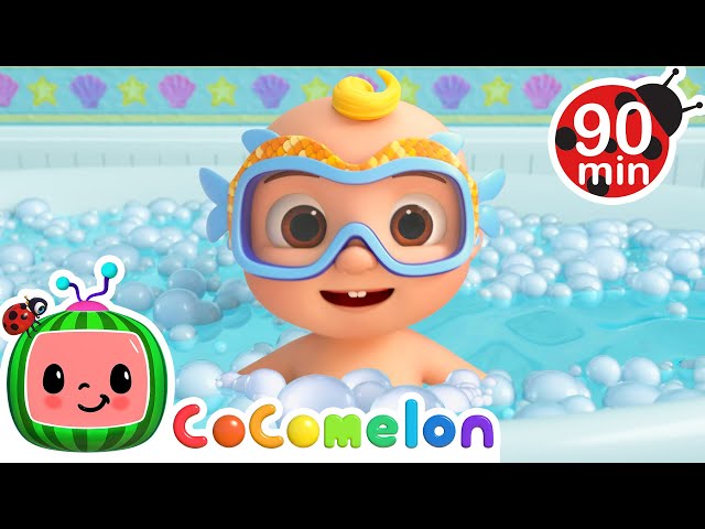 Splashy Fishy Bubble Bath Time 🫧 | CoComelon | Nursery Rhymes for Babies