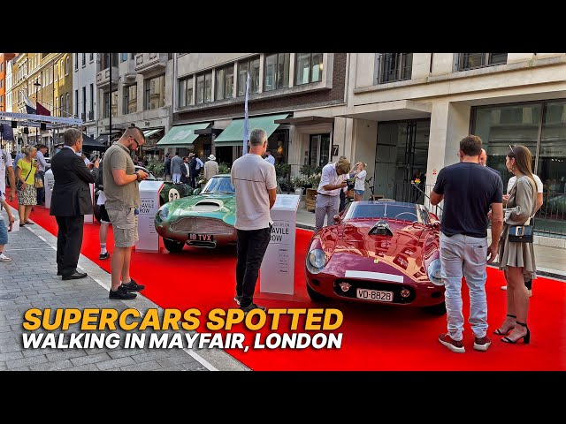 London Mayfair walk and Concours on Savile Row with more than 40 world-class cars on display 🏎