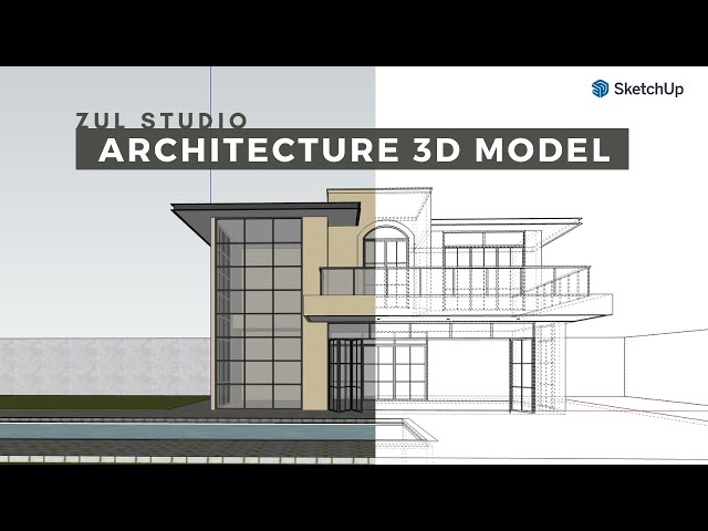 Comprehensive Tutorial Architecture 3D Modeling with SketchUp |  Private House 283