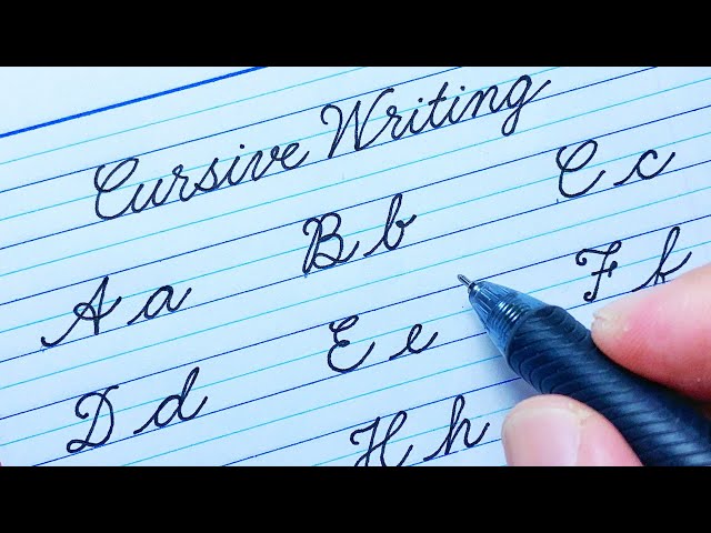 Cursive writing a to z for beginners | Cursive abcd | Cursive handwriting abcd |Cursive writing abcd