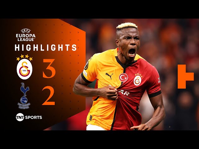 Osimhen Brace Sinks 10-Man Spurs! 🔥 | Galatasaray 3-2 Tottenham | UEFA Europa League Highlights