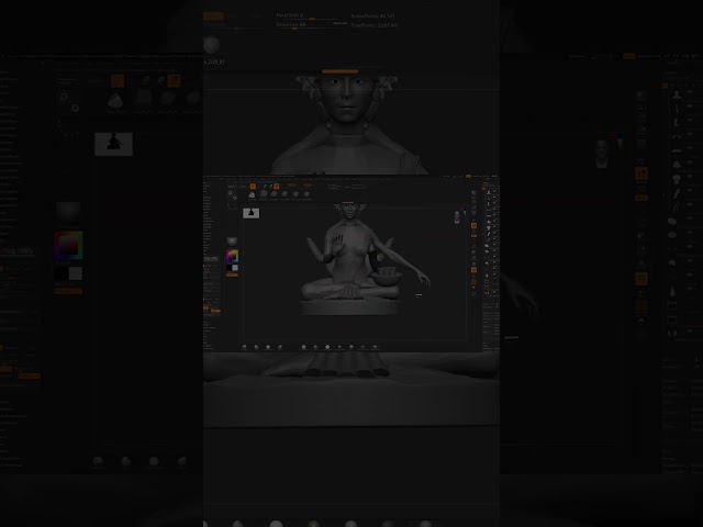 Zbrush class making laxmi mata #3dprinting #blender3d #zbrush #zbrushsculpting