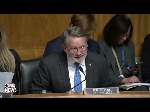 WATCH: Sen. Peters questions Vought in confirmation hearing | Trump confirmation hearings