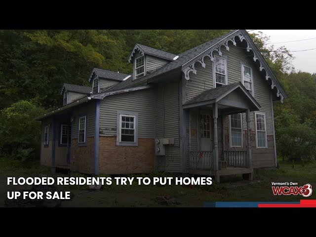 Flooded residents try to put homes up for sale