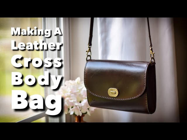 How To Make A Leather Cross Body Bag From Start To Finish - Leather Craft