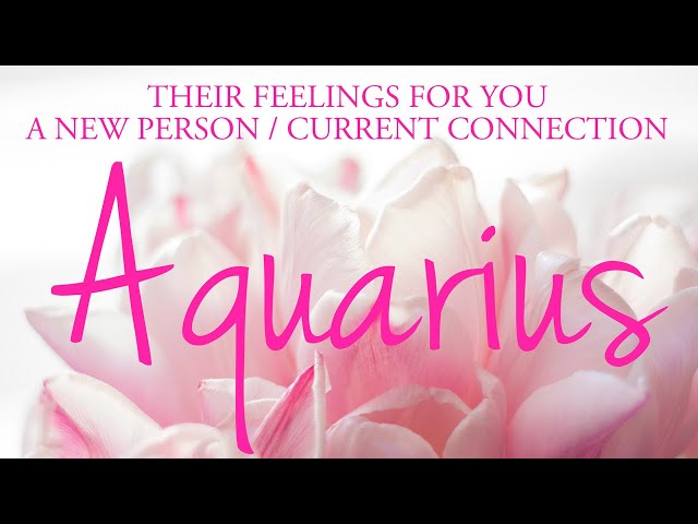 AQUARIUS love tarot ♒️ There Is Someone Who Has Their Guard Up Aquarius