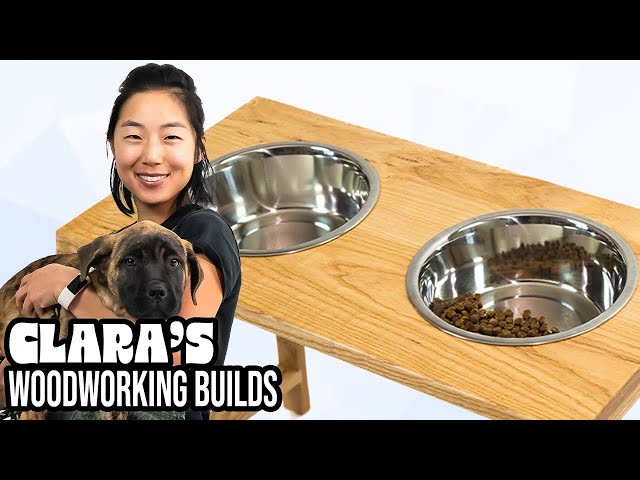 Building a Dog Bowl Stand with Upcycled Wood