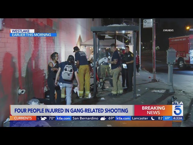 4 people shot in gang-related shooting in Westlake