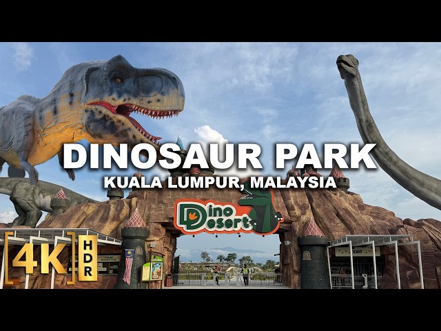 Walking Tour at the BIGGEST Dinosaur Park in Asia! DINO DESERT | Kuala Lumpur, Malaysia