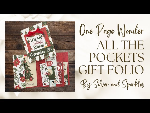 One Page Wonder Tutorial Number 33!   Easy Multi Pocket Folio! Great Gift Item! #onepagewonder