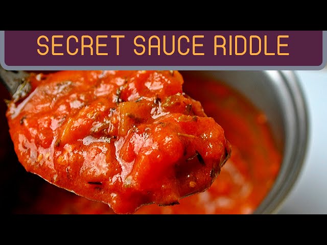 Secret Sauce Riddle (JavaScript)