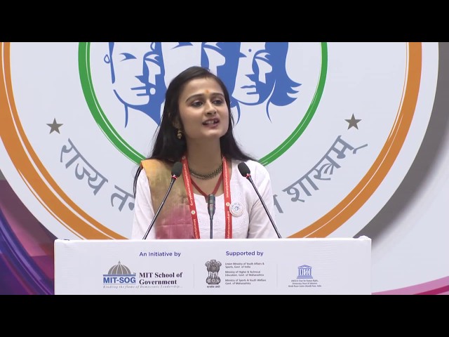 Vidhi Palsapure at 10th Bharatiya Chhatra Sansad Vigyan Bhavan | Day 3