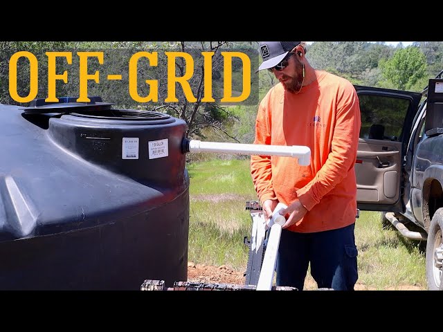 OFF-GRID GARDEN WATERING SYSTEM | Tank Set Up