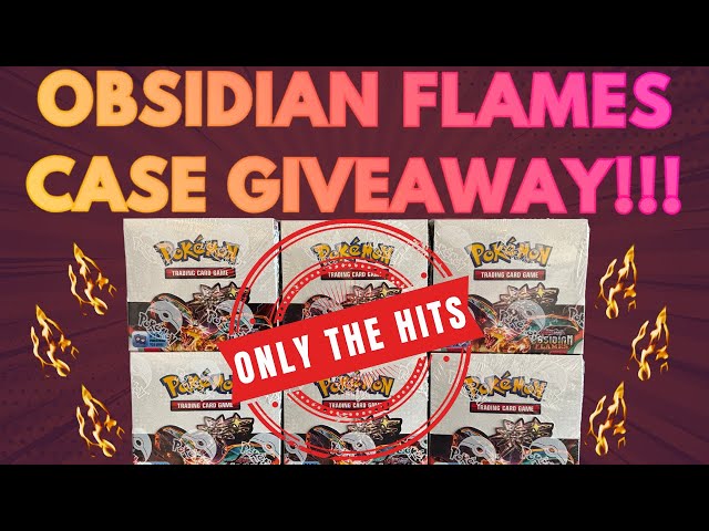 (ONLY THE HITS) Pokemon Obsidian Flames Booster Box Case GIVEAWAY!!!